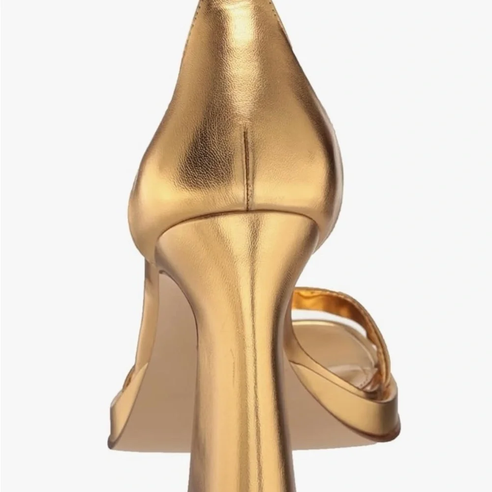 Circus by Sam Edelman Women's Gold Chunky platform Heels size 9.5 - Picture 4 of 13